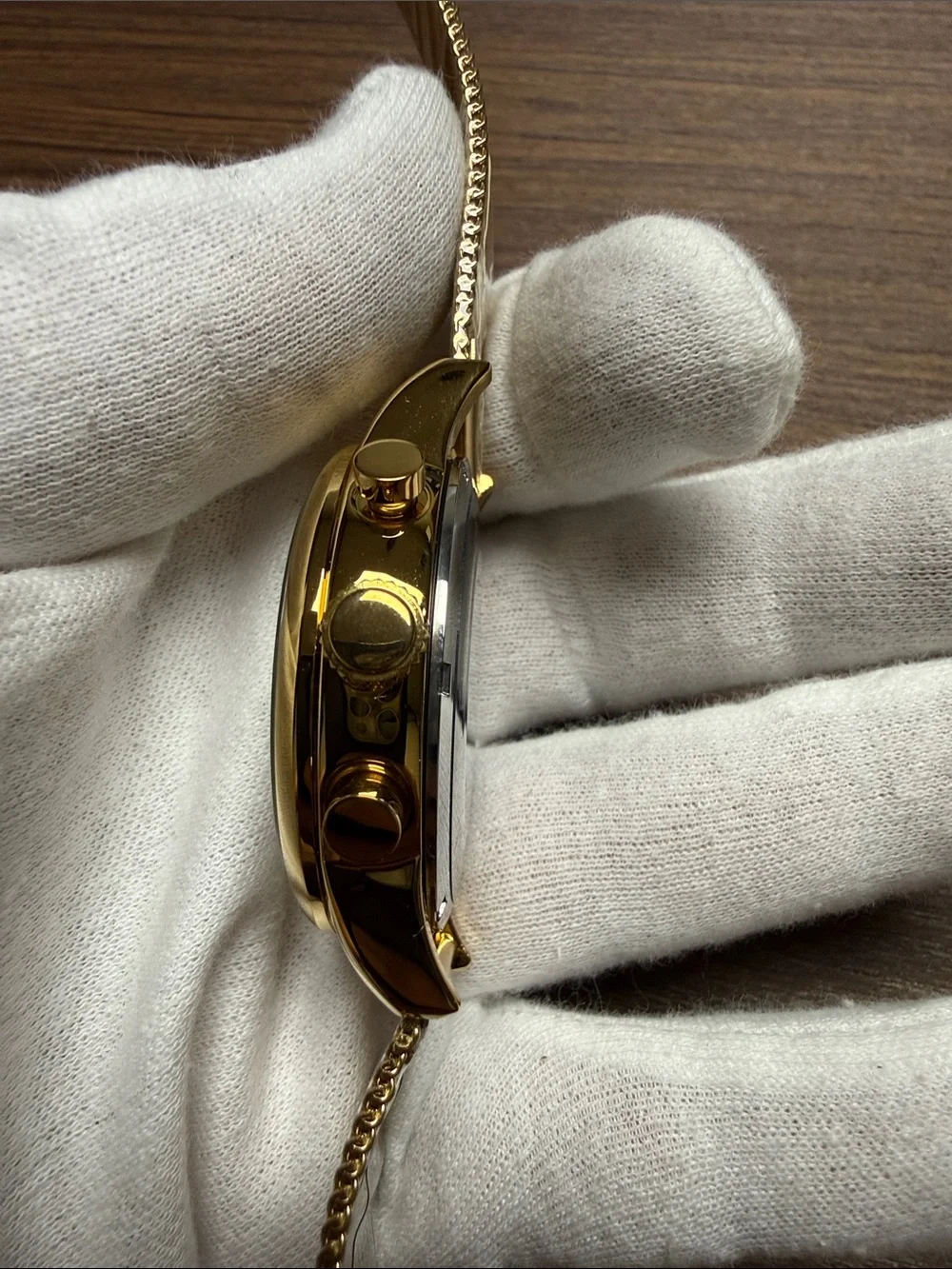 Gold Mesh Automatic Men's Watch - Gold Dial
